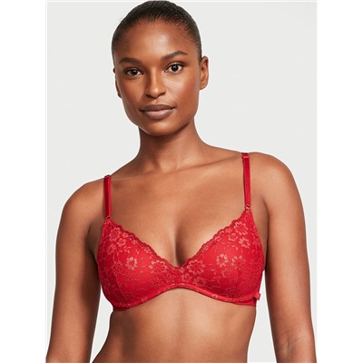 VICTORIA'S SECRET Sexy Tee Wireless Fleur Noir Lace Push-Up Bra