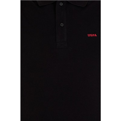 Erkek Siyah Basic Polo Yaka Tişört