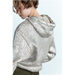 FOIL KNIT HOODIE