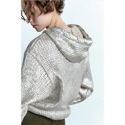 FOIL KNIT HOODIE