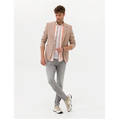 Turuncu Ekstra Slim Fit Spor Ceket