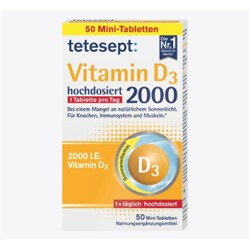 Vitamin D3 2000 I.E Tabletten 50 St, 15,3 g