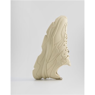 Chunky trainers with topstitching detail