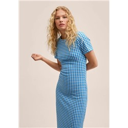 Vestido cuadros vichy -  Mujer | MANGO OUTLET España
