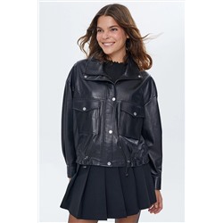 Derimod Splendid Kadın Oversize Deri Ceket 22WGM59921M