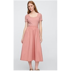 Scoopneck Midi Dress