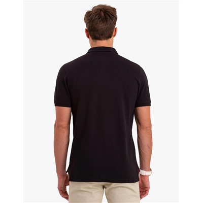 MULTI COLOR BIG LOGO SOLID POLO SHIRT