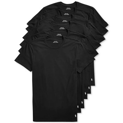 Polo Ralph Lauren Men's 5+1 Free Bonus Classic-Fit Crewneck Undershirts Pack