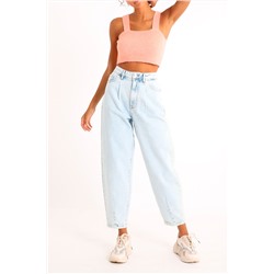 Crop top Rosa jaspeado