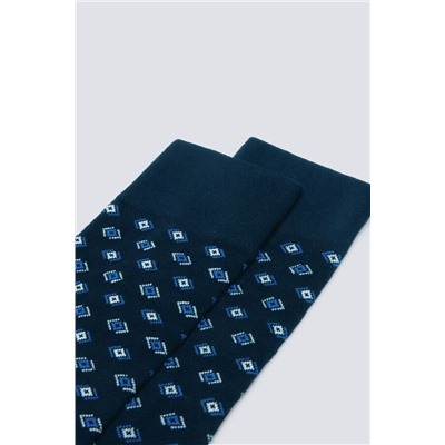 Calcetín algodón geométrico