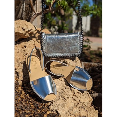AB. Zapatos 3204 plat+Pelle CANDELA plata АКЦИЯ