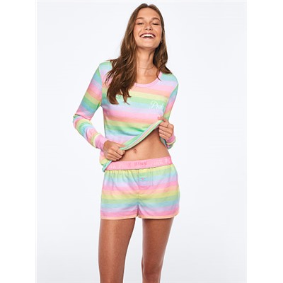 PINK FLANNEL SLEEP BOXY