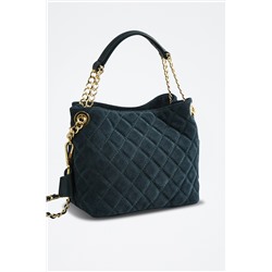 Bolso de piel Hina Petróleo