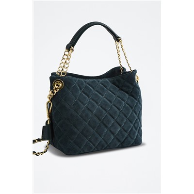 Bolso de piel Hina Petróleo