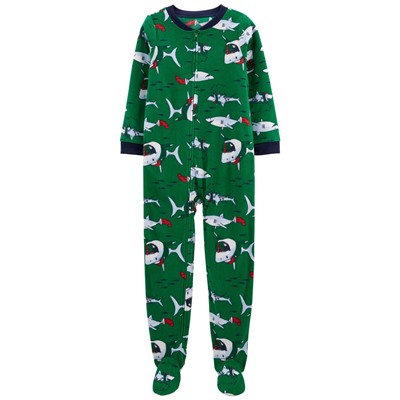 1-Piece Animals Fleece Footie PJs