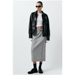 FEW ITEMS LEFT STRAIGHT FELT TEXTURE SKIRT