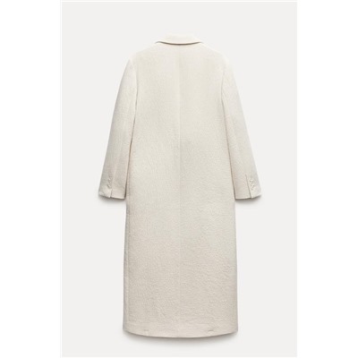 ZW COLLECTION MINIMALIST WOOL BLEND COAT