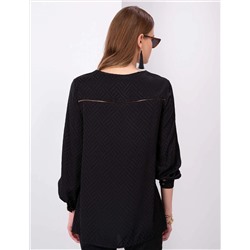 Siyah Comfort Fit Bluz