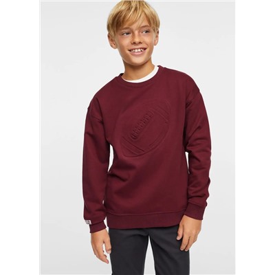 Sudadera estampado relieve -  Niño | MANGO OUTLET España