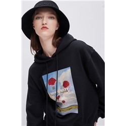 Sudadera con capucha Negro