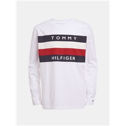 TOMMY HILFIGER BIG BOYS' STRIPE LONG-SLEEVE T-SHIRT