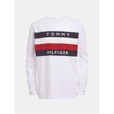 TOMMY HILFIGER BIG BOYS' STRIPE LONG-SLEEVE T-SHIRT