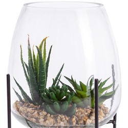 Vase mit Kunstblume