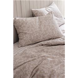 Garde King Size %100 Pamuk Ranforce Baskılı Nevresim Takımı - Bej