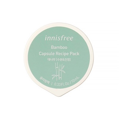 Capsule Recipe Pack-Bamboo (Sleeping Pack), Ночная маска для лица с экстрактом бамбука (уважение, успакаювающий эффект)