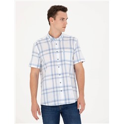 Mavi Regular Fit Kısa Kollu Gömlek