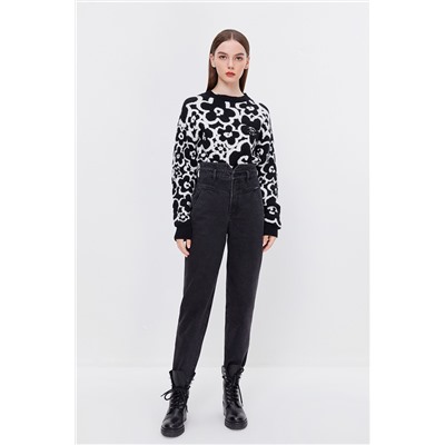 Jersey de lana y cachemir Negro