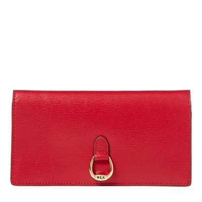 LAUREN Saffiano Slim Leather Wallet