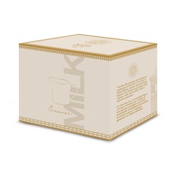 Молочник, 250 мл, фарфор N, белый, с золотистым орнаментом, Golden, 63264