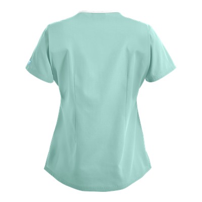 Butter-Soft Scrubs by UA™ Contrast Binding V-Neck Top