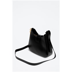 Bandolera de piel Arbus - Negro