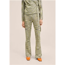 Pantalón wideleg estampado -  Mujer | MANGO OUTLET Melilla