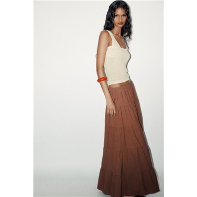 PANELLED LONG SKIRT