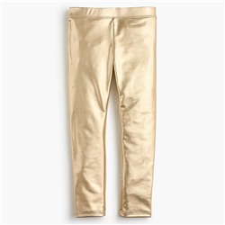 Girls' everyday leggings in metallic