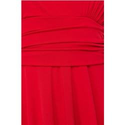 Kırmızı Kruvaze Mini Örme Elbise TBBSS24AH00174