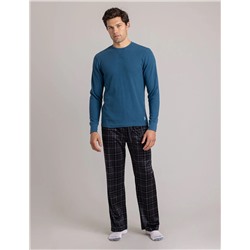 PLAID LUXE FLEECE PANTS