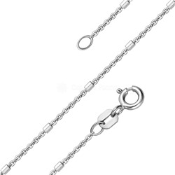 Цепь из серебра родированная - 40 см 925 пробы 070083R025L40