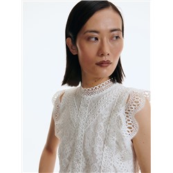 Bluse mit Spitze