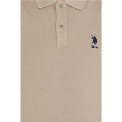 Erkek Haki Basic Polo Yaka Tişört