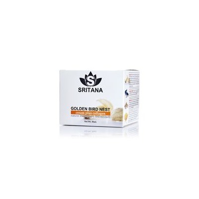 Крем для лица Sritana с экстрактом птичьих гнезд и коллагеном 30 мл / Sritana Golden bird nest Collagen cream 30 ml