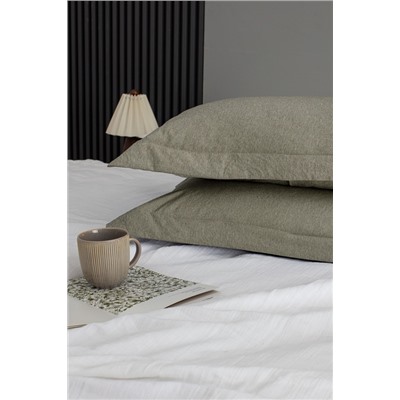 Meleni Tek Kişilik Comforter Set - Haki