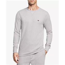 Men's Waffle-Knit Long-Sleeve Crewneck Thermal Top