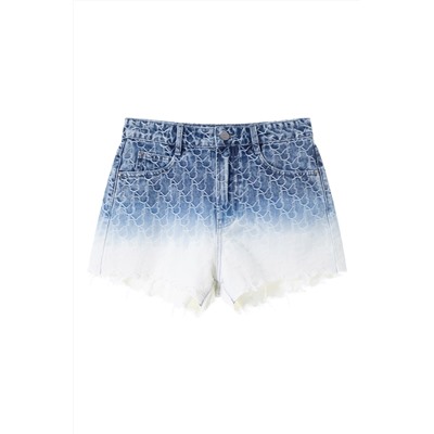 Short vaquero dip-dye Azul