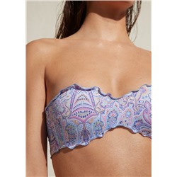 Bandeau-Bikinioberteil mit Wattierung Amalfi