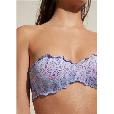Bandeau-Bikinioberteil mit Wattierung Amalfi