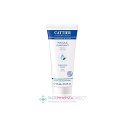 Cattier Masque Purifiant Menthe Tea Tree BIO 75ml